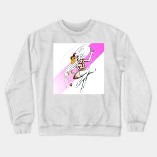 gatchaman with jun the swan Crewneck Sweatshirt